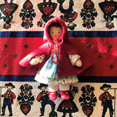 Wordless Wednesday – Edith Flack Ackley Tiny Red Riding Hood Doll