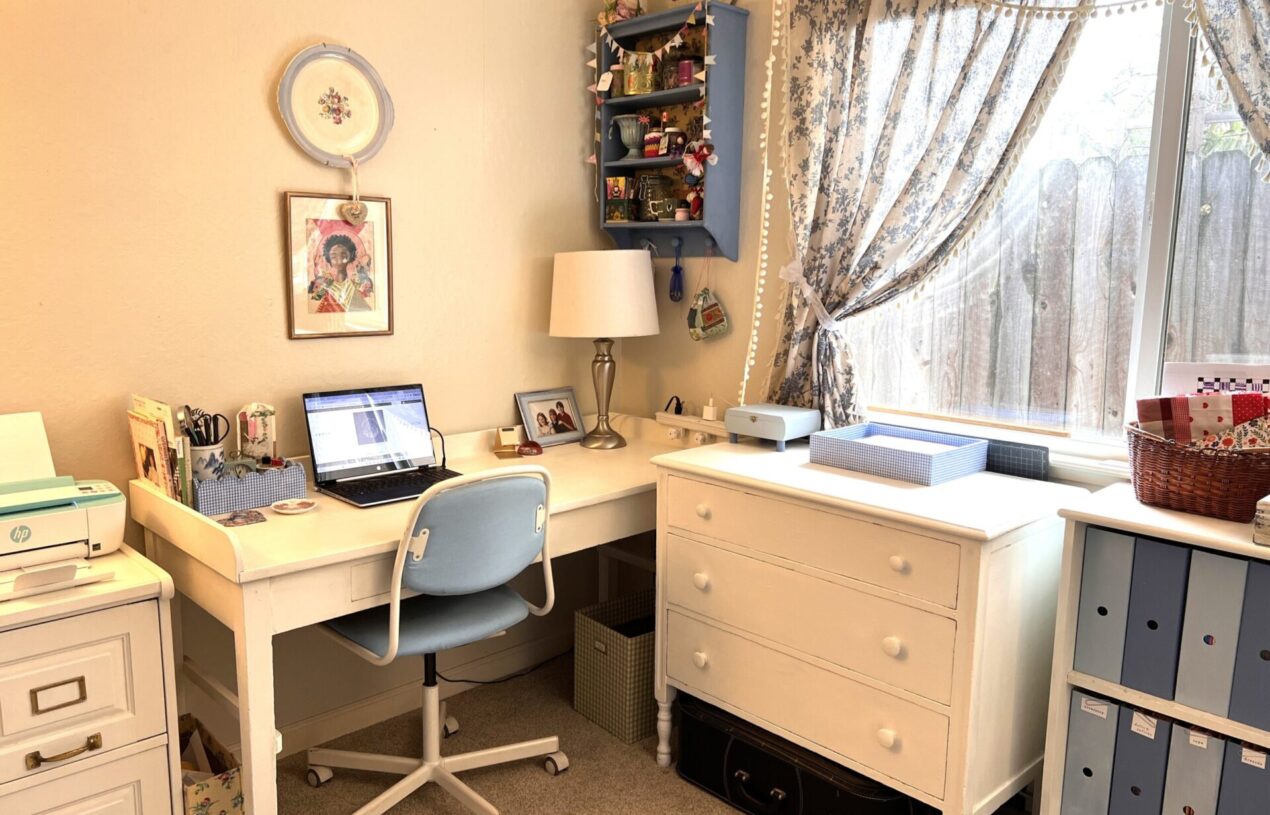Before & After:  Cottagecore Craft Room Refresh